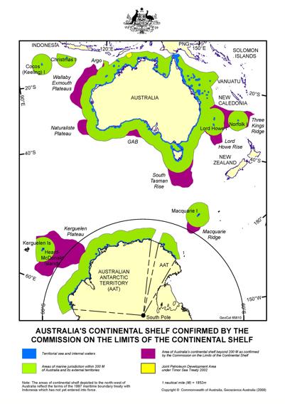 Australia 42% of Antarctic continent = 5,896,500 sq km + EEZ = 2,000,000+ sq km =