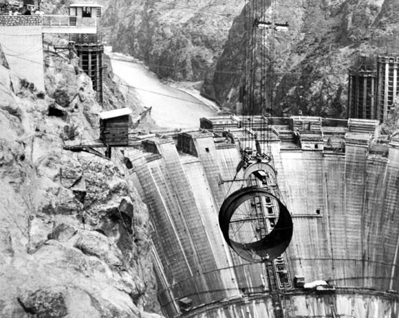 The Boulder Dam Hoover still opposed federal welfare, but established building programs to help
