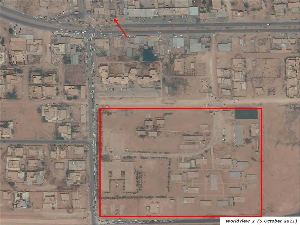 Figure 2. The Medical Complex on 22 May 2011 The Medical Complex (outlined in red) on 22 May 2011.