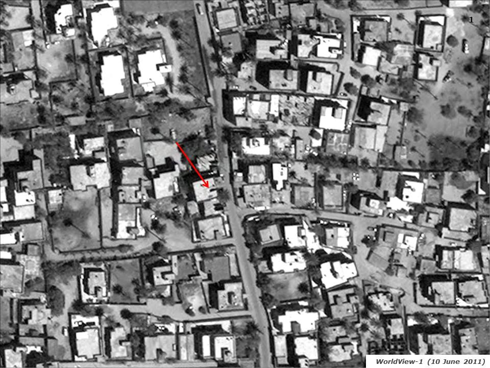 Figure 18. Tripoli building on 10 June 2011 The location in question (see red arrow) on 10 June 2011.
