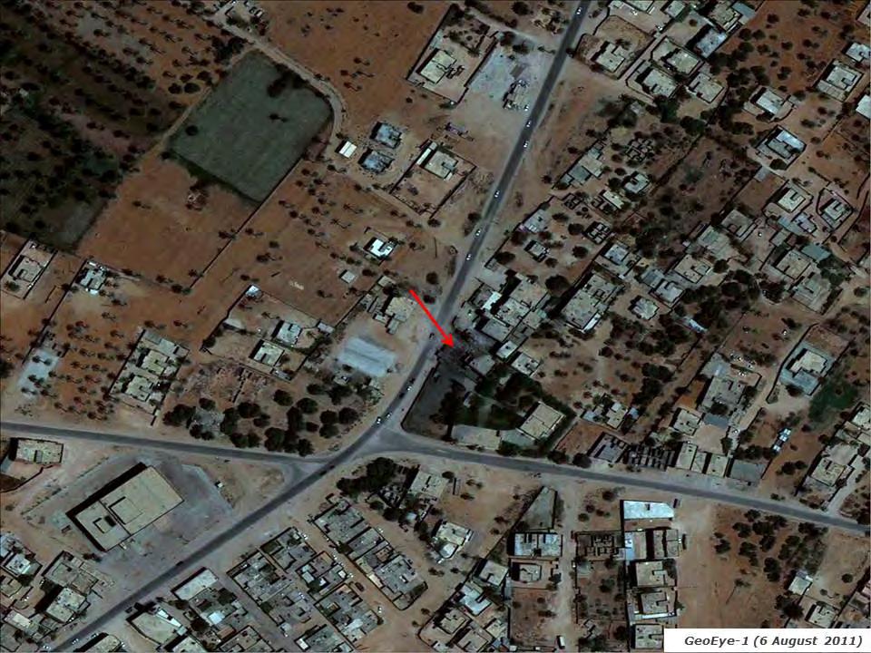 Figure 31. Ziltan home on 6 August 2011 The location in question (red arrow) on 6 August 2011.