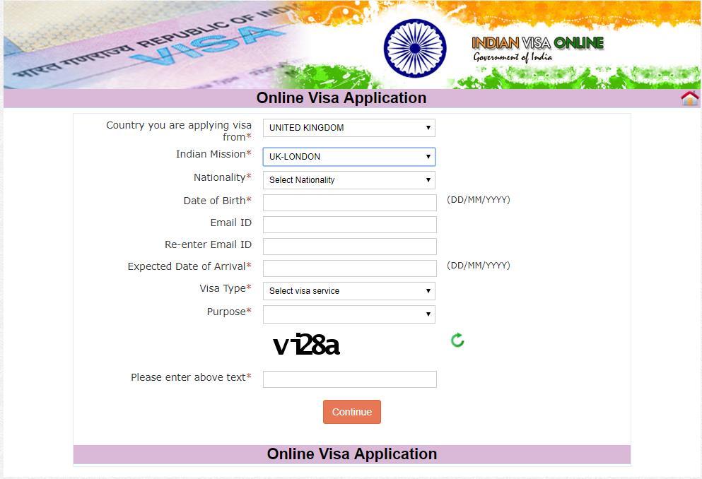 Indian Visa Online Form Instructions Before completing the form please ensure you have the following information to hand: 1. Passport 2.