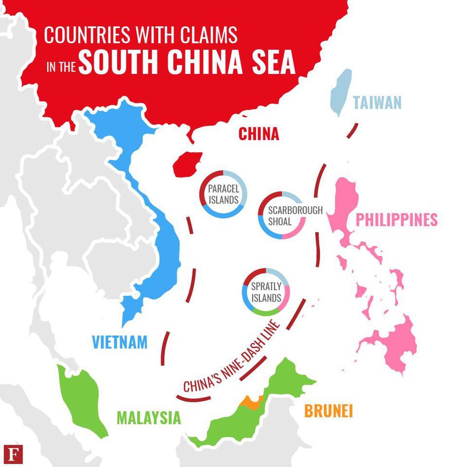Nine Dash Line Following the defeat of Japan at the end of World War II, the Republic of China (Taiwan) reclaimed the entirety of the Paracels, Pratas and Spratly Islands after accepting the Japanese