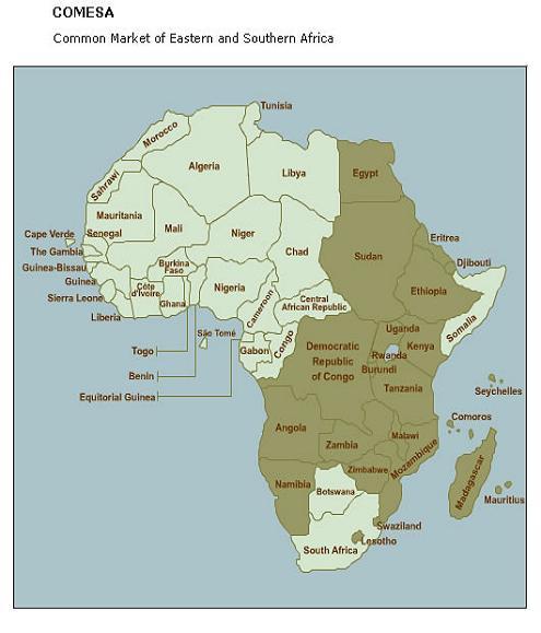 2 Common Market for Eastern and Southern Africa (COMESA) PSD/EW/CEWS HANDBOOK 2008 Page 26 create new map COMESA was founded in 1993 as a successor to the Preferential Trade Area for Eastern and