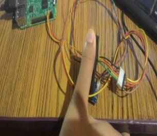 After that voter give their thumb impression for authentication Figure 13.