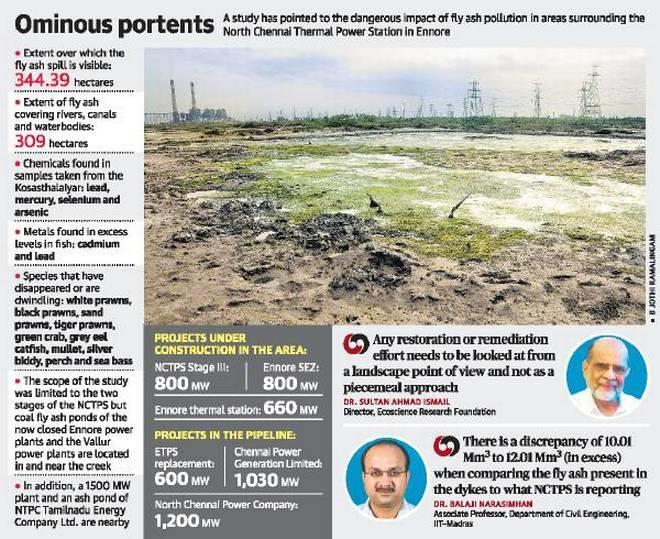 The expert committee reviewed the environmental impacts of coal ash pollution on Ennore creek and areas surrounding North Chennai Thermal Power Station (NCTPS) at Ennore A total of 20 samples of