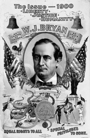 A Populist President? William Jennings Bryan Ran as a Populist President in 1896 on platform of Free Silver Tried to attract Industrial workers to no avail.