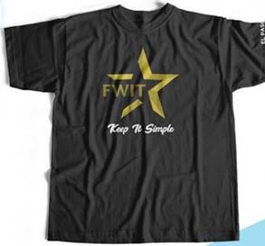 . FWIT CONFERENCE T-SHIRTS Black T-shirt 65% polyester, 35% soft cotton Round neck FWIT Conference and Theme Logo on front FWIT Logo on back 2018 Conference City El Paso on Sleeve T-shirts are Unisex