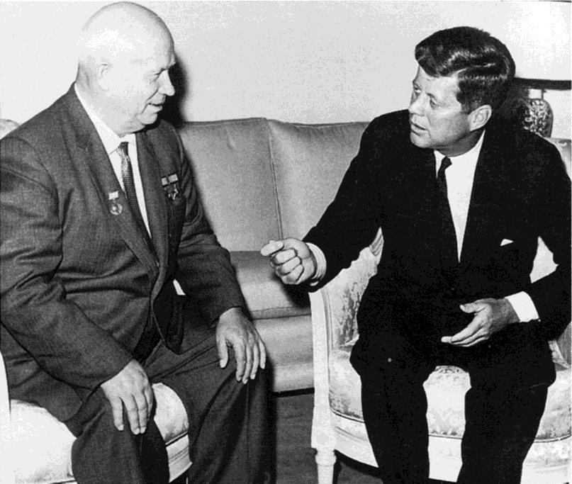 Met Soviet Premier Khrushchev in Vienna (1961) Went badly Fought