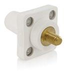 Ordering Information 16 Series: Single or Double Set Screw or Crimp Tube Termination NEMA 3R Rated for Outdoor Use 16R21-UR 16R24-UW 16S28-UB 16A32-UR 16A26-UG CAM-TYPE PANEL MOUNT RECEPTACLE Double