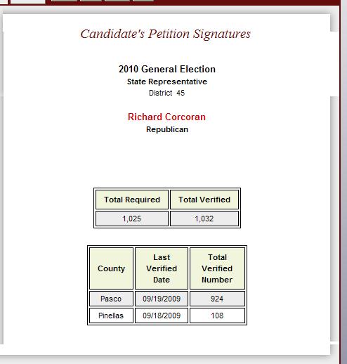 This will provide the total required signatures, total verified, and the last date petitions were verified from your county to the Division. How Do I Correct a Certification Total?