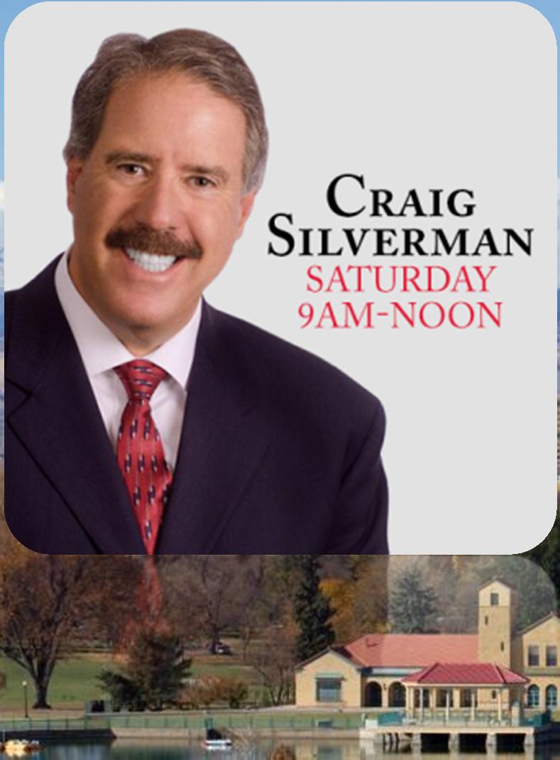 Craig Silverman: Denver s Hometown Hero Live and Local KNUS Saturdays feature the dynamic news/talk celebrity and legal expert Craig Silverman!