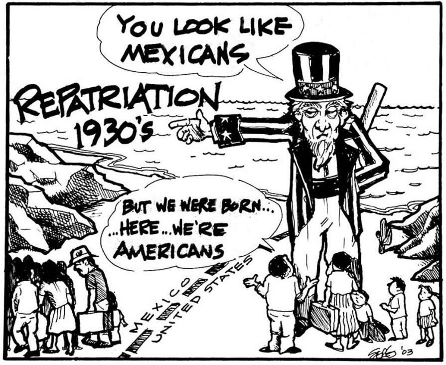 America s Changing Workforce Economic Depression resulted in the Repatriation of about 1 Million Mexicans Deportation of Mexicans from the U.S.