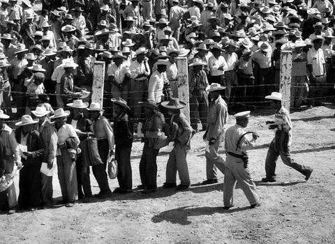 Workforce for WWII Braceros were required to