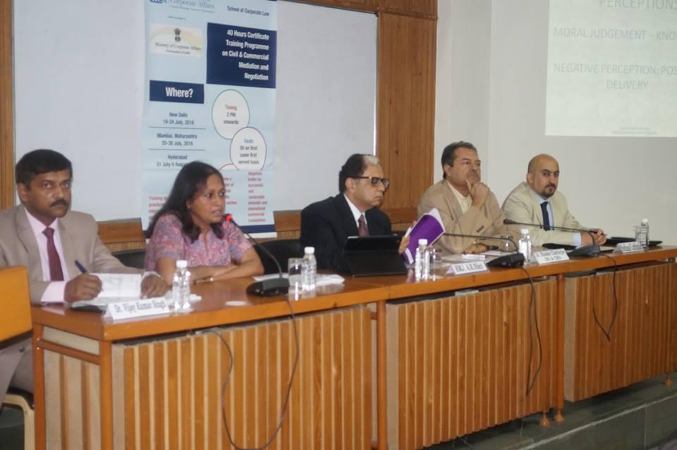 R E P O R T 40 Hours Training on Commercial Mediation and Negotiation DELHI The first 40 hours training on commercial mediation and negotiation was held at India International Center Annexe from 19
