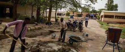 Brigade Fluviale de Gendarmerie in - of the Garde Nationale in - of the Police Station in Sévaré - Repairing of vehicles of the Malian Security Forces in the region of - Materialisation of cattle
