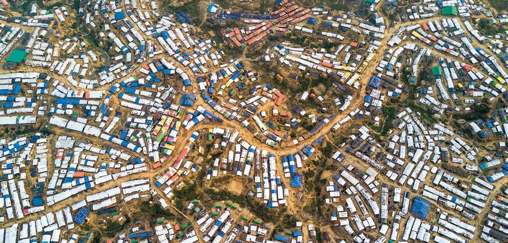 SHELTER NEEDS In Bangladesh, for example, UNHCR enlisted technical expertise to ensure sound planning and management of the densely populated refugee sites.