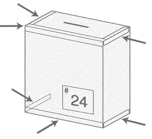 The ABCs of Elections The ballot papers are placed into the ballot box which can be ordered (p. 74). This box should be closed with the seals included with the box.