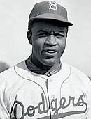 Jackie Robinson 1 st black baseball player in the majors; began a new era in sports & society