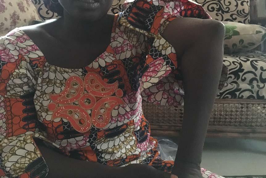 Falmata (not her real name), showing one of her injured arms, February 2017 Amnesty International Women and girls consistently told Amnesty International that the cells in Giwa barracks were dirty,