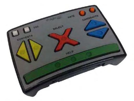 available assistive devices such as sip and puff or paddles if he or she is unable to use his or her hands to press the selection buttons on the handheld controller.