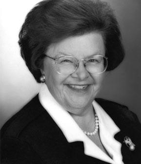 U.S. SENATOR BARBARA MIKULSKI (MD) First elected to the U.S. Senate in 1975, Senator Barbara Mikulski is the Dean of the Women serving as a mentor to other women Senators when they first take office.