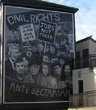 ACTIVITY LEARNING OUTCOMES Starter - The teacher will use imagery from the time to show students the support that the civil rights movement had within Northern Ireland.
