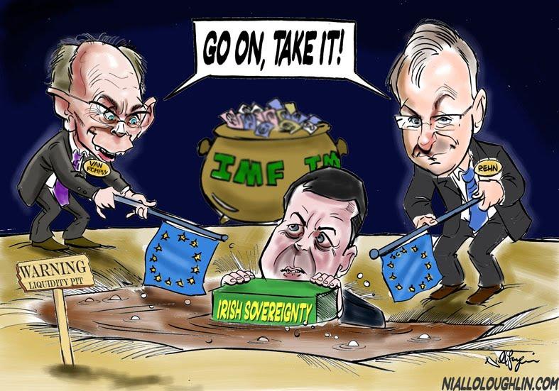 EU/IMF Bailout November 2010: Ireland received 85 billion bailout at 5.