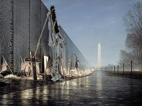 The Vietnam War Memorial in Washington, DC Designed by 21-year-old Maya Ying Lin and