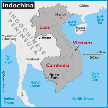 Indochina no longer exists as a colony.