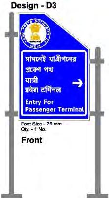 Development of Integrated Check Post at Raxaul along Indo-Nepal Border. (Supply and Fixing Signage) Tender Document Financial Bid S.No. Description of items Unit Qty. Rate (Rs.) Amount (Rs.