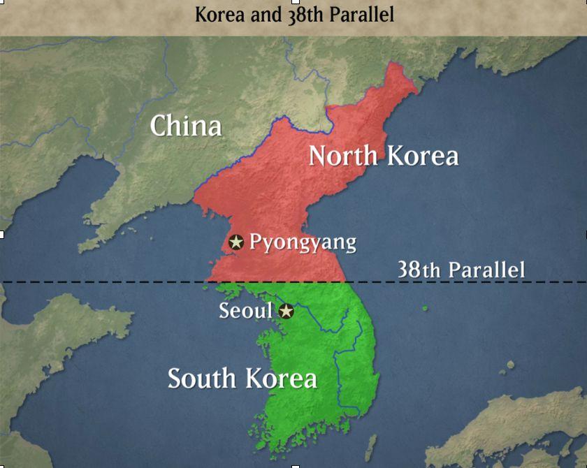 Overview of Korean War 1950-1953 The Forgotten War North Korean armies cross the 38th parallel, dividing North Korea and South Korea.