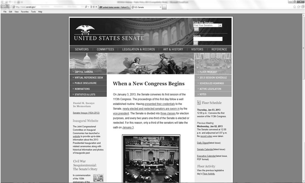 www.senate.gov Here To locate your programs U.S Senators, click your state in the dropdown menu.