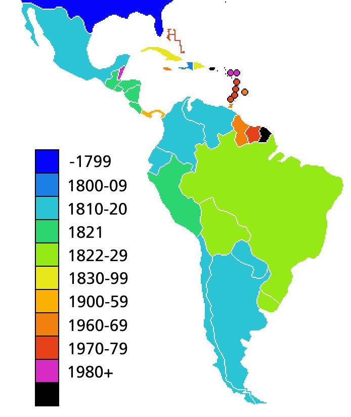 Latin American Independence Most of Latin