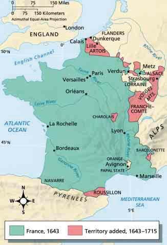 Louis believed France s security depended on the country having natural frontiers. Much of France already had such borders.