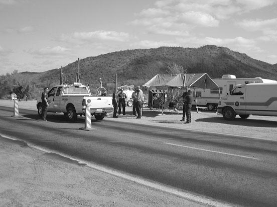Appendix III: Tucson Sector Profile Checkpoint on State Highway 85 Near Ajo, Arizona We also observed the nonpermanent checkpoint on state highway 85, near Ajo, Arizona.