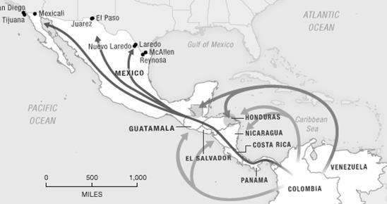 Central America & Mexico Supply and demand who s the enemy? The U.S. had a substantial role in creating the current situation and a wall will not fix it In the 2000s, 90% of cocaine consumed in the U.
