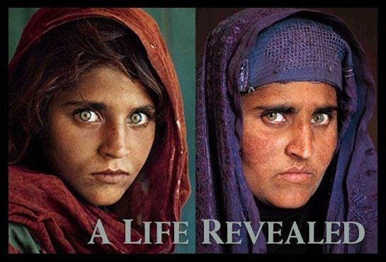 Persistence Sharbat Gula in 1985 & 2002; Steve McCurry, National Geographic
