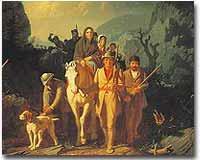Daniel Boone continued to settle areas west of the Appalachian Mountains.