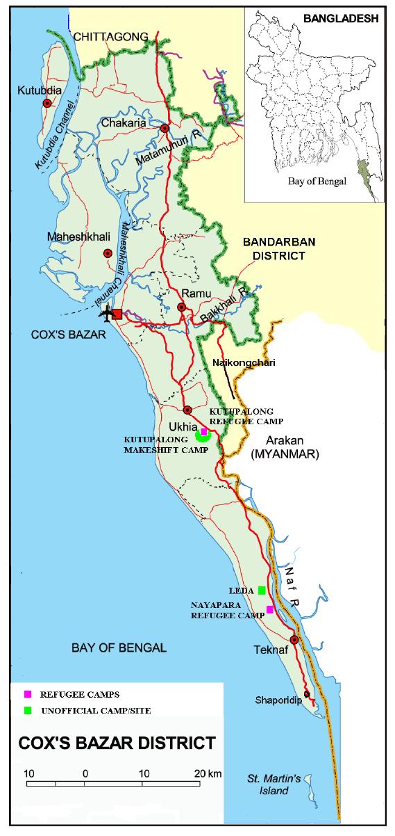 Map: Cox s Bazar