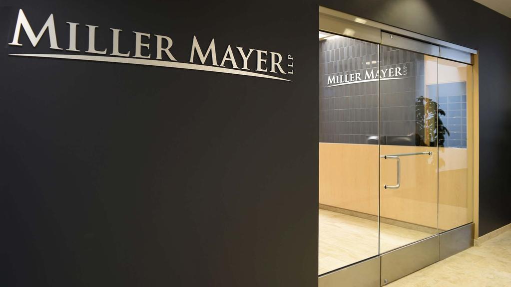 3 WHO WE ARE Since 1986, Miller Mayer, LLP has served corporate and individual clients from Ithaca, New York.