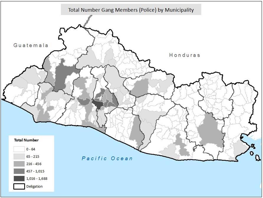 Criminal Involvement of Salvadorian Gang Members Our analyses of official data indicated that gangs are responsible for much of the crime and violence in El Salvador.
