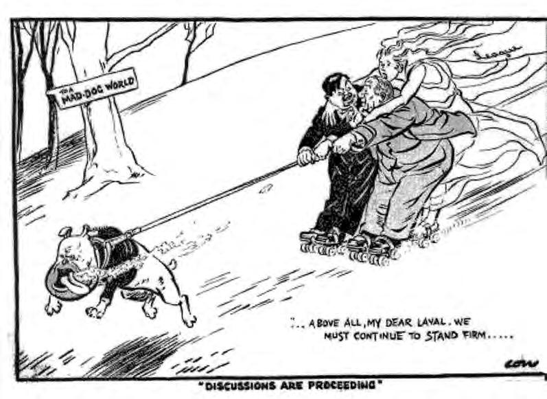 10 SOURCE D A British cartoon published in August 1935.