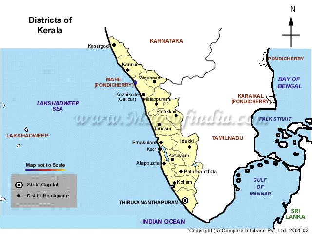 2 Figure 1 Map of Kerala, India Kerala at a Glance Districts: 14 Municipal corporations: 3 Municipalities (townships): 54 Panchayats: 991 Population: 31.