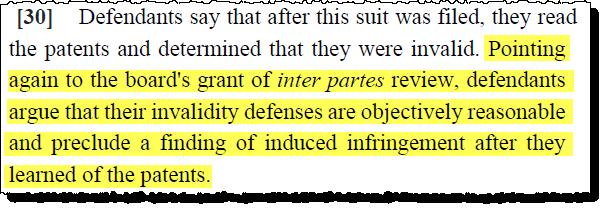Institution of IPR Objectively Reasonable Invalidity Defense Ultratec, Inc. v.