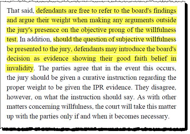 Use for Rebutting Willfulness? Ultratec, Inc. v.