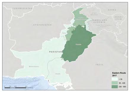 region at the border with Afghanistan, with Peshawar as capital) and others.