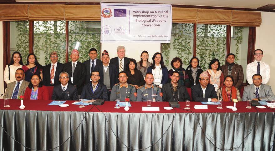 BWC National Implementation Workshop in Nepal 2014 under EU Council Decision 2012/421 (CFSP) in support of the BWC.