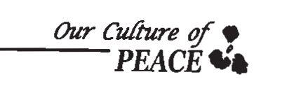 As evident from the points made above, an active actor for peace, especially peace education, has been the UNESCO, The "Culture of Peace" has been defined by the UN as "a set of values, attitudes,