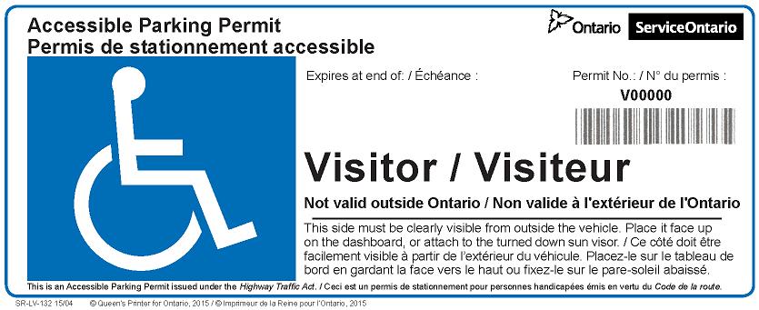The accessible parking permit decal allows individuals to park in designated accessible parking spaces without having to display their regular permit.